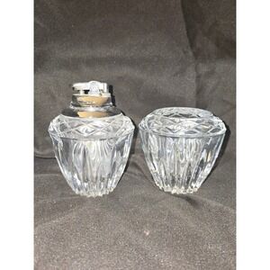 Vintage Princesd house Cut Crystal Table Lighter and Cigarette Urn